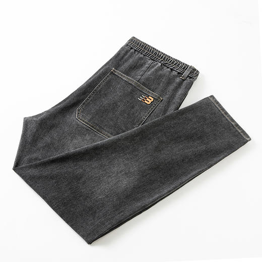 【新款DKP】大依优型大码松紧腰牛仔裤直筒长裤男舒适弹力休闲商务简约百搭加肥加大男装 商品图8