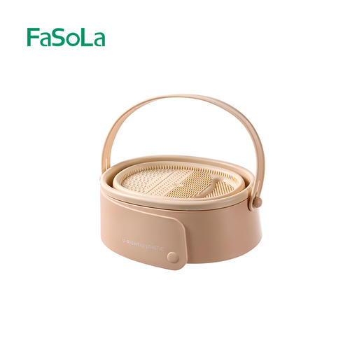 FaSoLa化妆刷清洗碗洗晾一体硅胶洗刷神器粉扑清洁工具晾晒不伤毛 商品图5
