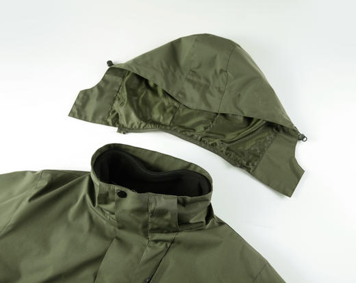 【新款DNY】大依优型大码三合一冲锋衣加绒保暖两件套内胆可拆防风防水户外加肥加大号外套男士上衣 商品图2