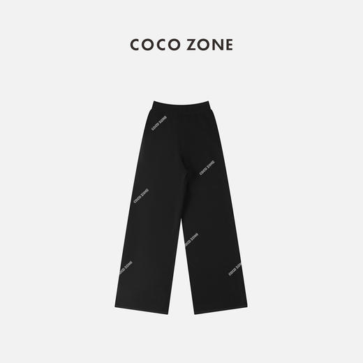 COCO ZONE 通勤风百搭松紧腰系绳针织长裤  23C18771 商品图1
