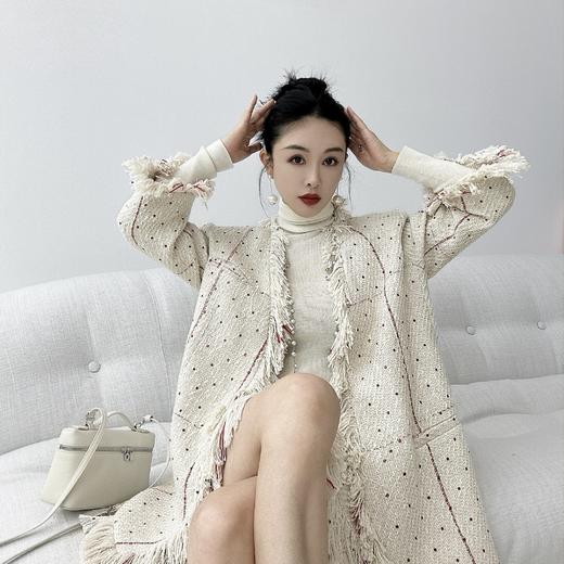 PIANAI冷小姐# 红钻格纹流苏小香套装 商品图2