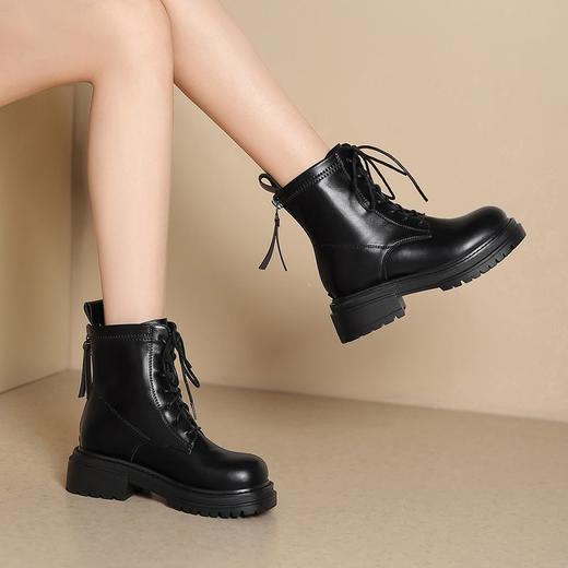 ZHR则则时尚甜酷经典马丁靴短靴女2024新款百搭复古靴子简约女鞋 商品图6