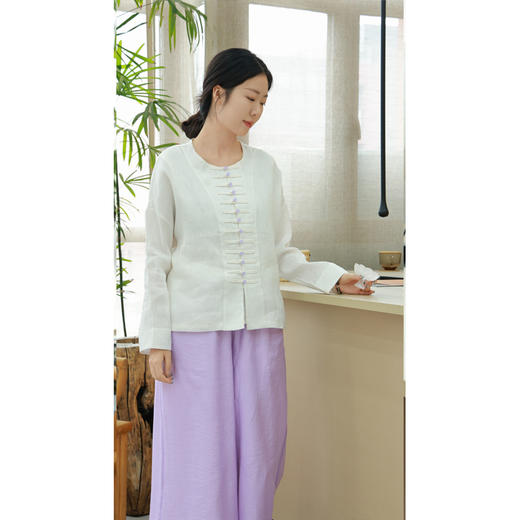 【抖音专属】新中式衬衣（24810964玉茗） 商品图1