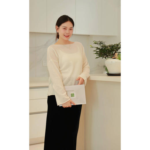 【抖音专属】羊绒衫（24815111白色） 商品图5