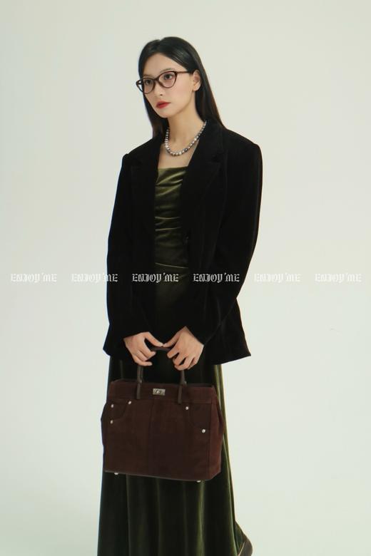 【门店同款】ENJOY秋季时光回廊静奢绒面吊带裙 159396721 商品图12