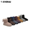 EVERAU蝴蝶结短靴雪地靴皮毛一体防滑防泼水女鞋EA3005 商品缩略图2