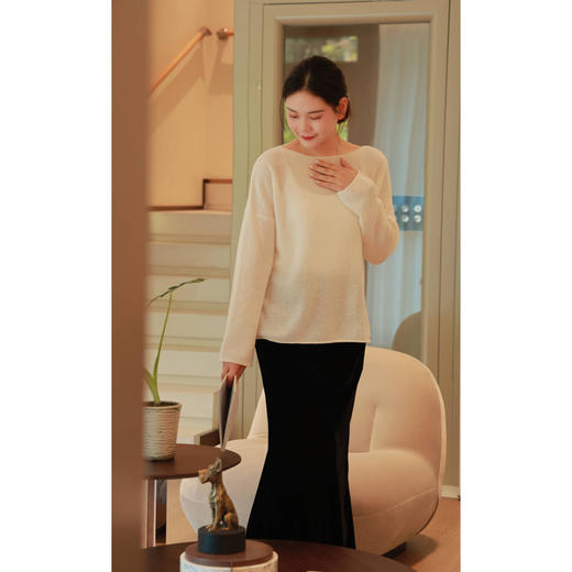 【抖音专属】羊绒衫（24815111白色） 商品图2