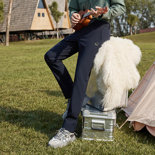 【抗静电】柒牌三防休闲裤男士秋冬新款时尚中青年百搭修身直筒裤	127H71220 商品图1