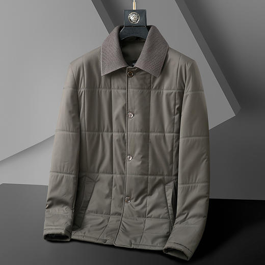 【棉衣】【可拆衣领】【新款DWP】大依优型大码翻领夹克加棉棉衣外套风衣加肥加大肥佬休闲商务上衣男士胖子 商品图4