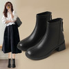 ZHR则则时装百搭短靴女2024秋冬新款英伦风马丁靴气质显高瘦瘦靴 商品缩略图0
