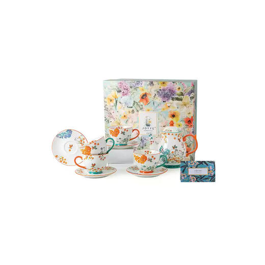 JOYYE 爱丽丝网红茶具套装家用客厅女办公室杯壶陶瓷高档轻奢礼盒 商品图0