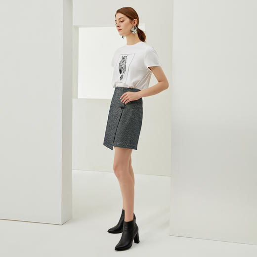 扣子问题下架-EITIE爱特爱6406104半身裙 商品图3