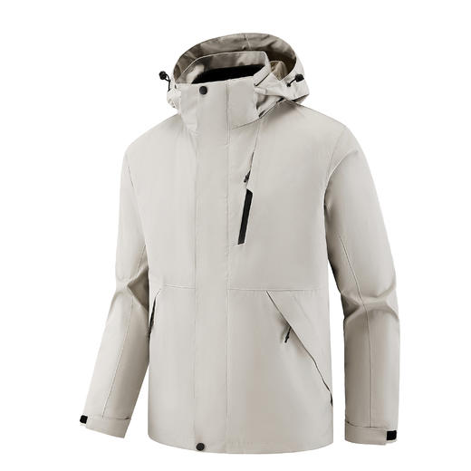 【新款DNY】大依优型大码三合一冲锋衣加绒保暖两件套内胆可拆防风防水户外加肥加大号外套男士上衣 商品图8