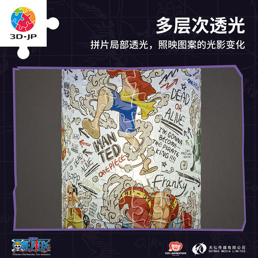 160片 柱灯拼图 JB1014 ONE PIECE-热血草帽团 商品图1