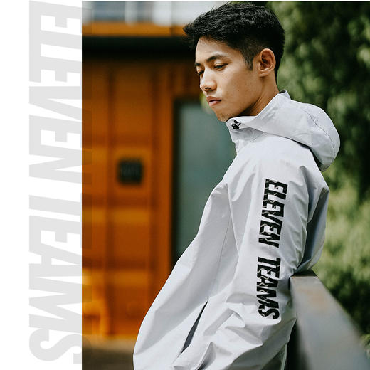 小李子Eleventeams三防面料足球训练长袖连帽运动服风雨衣 商品图3