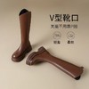 优选丨ZHR则则不过膝长筒靴女春季新款显瘦高筒靴V口长靴厚底骑士靴 商品缩略图7