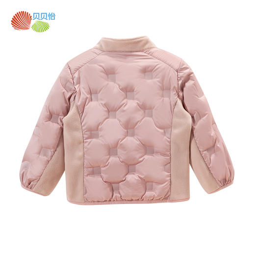 贝贝怡冬季儿童轻盈保暖羽绒服男女童时尚撞色外套ZB4DS001 商品图6