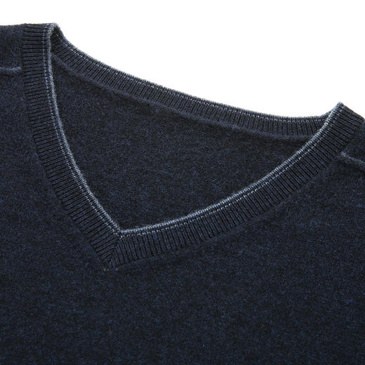 【100%羊毛】【新款DDS】大依优型大码男装羊毛衫V领毛衣针织衫休闲加肥加大男士胖子大码内搭上衣 商品图5