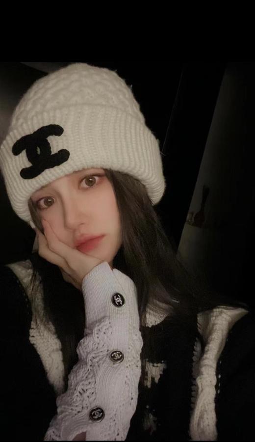 香奈儿专柜新款菠萝纹羊绒针织帽（AN） 商品图5