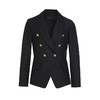 乔万尼西装外套女新款春秋款气质黑色西服EM3B429 商品缩略图4