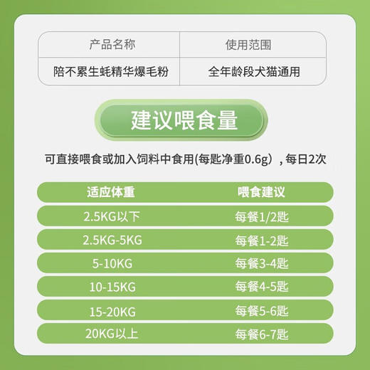 陪不累  生蚝精华爆毛粉100g/桶 商品图3