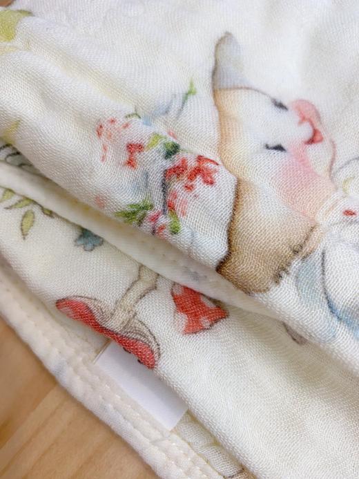 松植屋纱布高密印花童巾3条长方巾组合装婴幼儿童洗脸巾 汗巾 口水巾 商品图6
