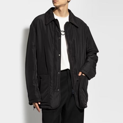 EMPORIO ARMANI 阿玛尼 男士拉链休闲棉服 黑色 6D1G7Q 1K74Z 0999 商品图1