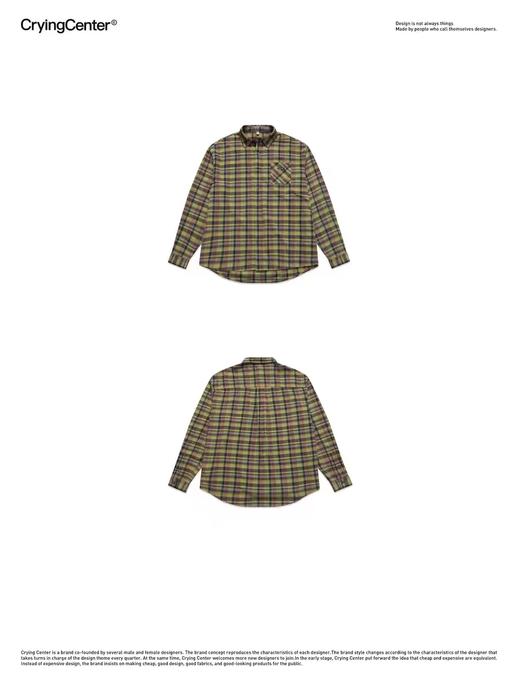 CryingCenter 格纹衬衫 哭喊中心 商品图3
