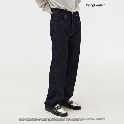 CryingCenter 校园直筒窄身牛仔裤 哭喊中心 商品图3