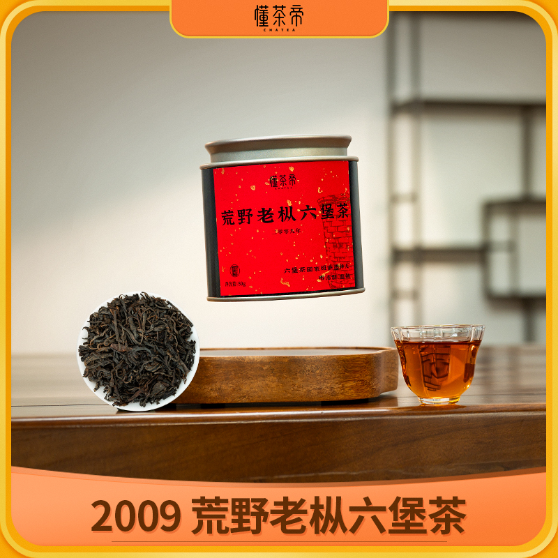 懂茶帝国非遗韦洁群老师六堡茶2009年荒野老枞六堡茶50g
