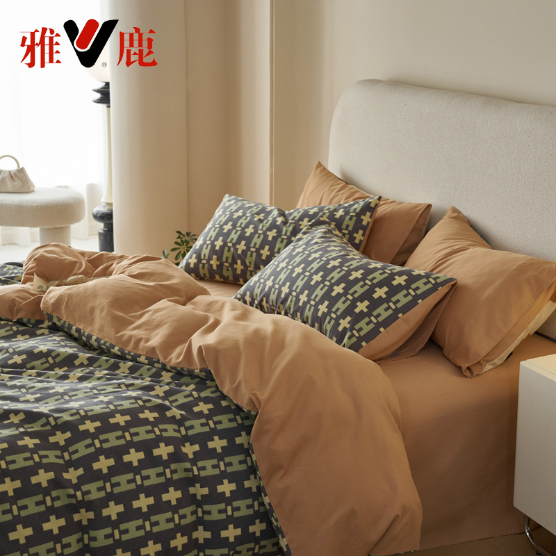 热卖中！！雅鹿60支高端纯棉磨毛四件套（预售！下单后10天左右发货）