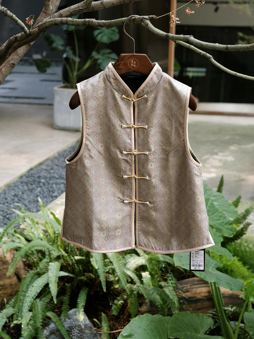 盛唐牡丹| 真丝重缎宋锦双面穿马甲[特价品] 商品图10