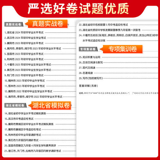 天利38套 2025湖北中考试题精选 语文 数学 英语 物理 化学 历史 道德与法治 商品图11