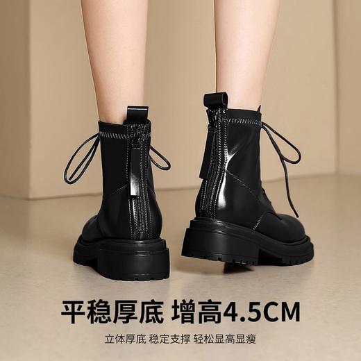 ZHR则则时尚甜酷经典马丁靴短靴女2024新款百搭复古靴子简约女鞋 商品图3