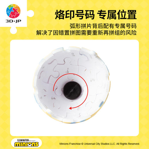 24片 钥匙扣拼图 A3873 Stuart 商品图3