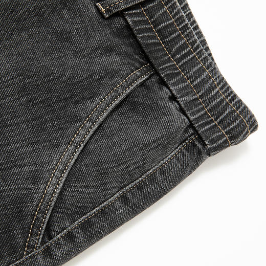 【新款DKP】大依优型大码松紧腰牛仔裤直筒长裤男舒适弹力休闲商务简约百搭加肥加大男装 商品图4