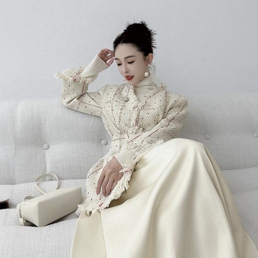 PIANAI冷小姐# 红钻格纹流苏小香套装 商品图3