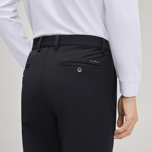 柒牌男装休闲裤男秋冬2024新款时尚百搭几何印花男士修身直筒长裤	127H70650 商品图2