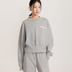 斑马同款「短款卫衣，打造三七身材」大落肩基础版卫衣