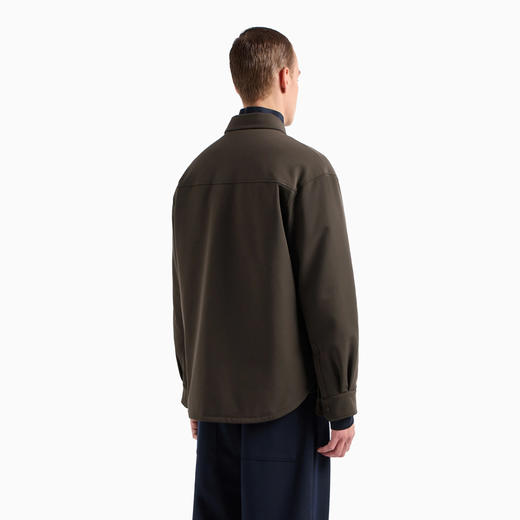 EMPORIO ARMANI 阿玛尼 男士柔软尼龙舒适衬衫夹克棉服 军绿色 6D1CN0 1NUBZ 05A6 商品图2