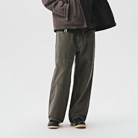 714street美式工装裤男士休闲裤水洗裤子秋季新款长裤宽松直筒裤