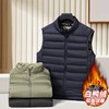 【羽绒】【新款DK】大依优型大码男装立领羽绒马甲简约休闲宽松外套男坎肩背心上衣保暖 商品缩略图9