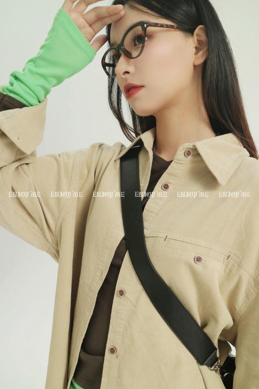 【门店同款】ENJOY秋季less is more灯芯绒衬衣 159407419 商品图3