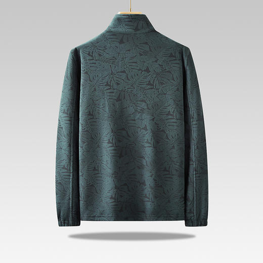 【Q】【抓绒衣】【新款DPF】大依优型大码男装加绒立领夹克抓绒衣加肥加大休闲夹克胖子宽松防风外套上衣 商品图2