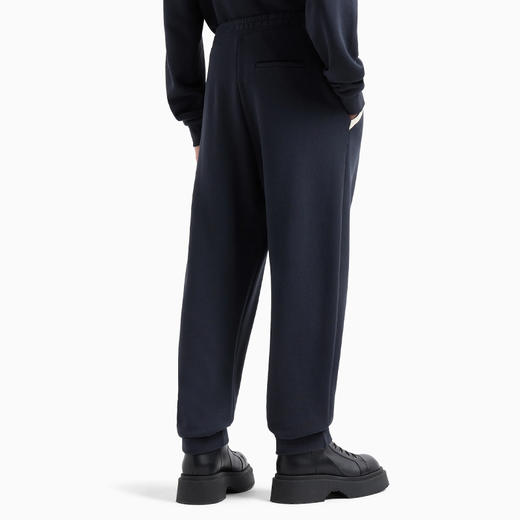 EMPORIO ARMANI 阿玛尼 男士鲸鱼贴片和刺绣徽标柔软斜纹布休闲运动裤 蓝色 6D1P6Q 1J7DZ 09U7 商品图2