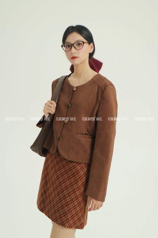 【门店同款】ENJOY冬季自由意志彩色格子半裙 159745418 商品图4