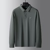 【新款DK】大依优型大码长袖Polo衫锦氨无痕翻领男士加肥加大休闲大码男装宽松长袖体恤上衣 商品缩略图0