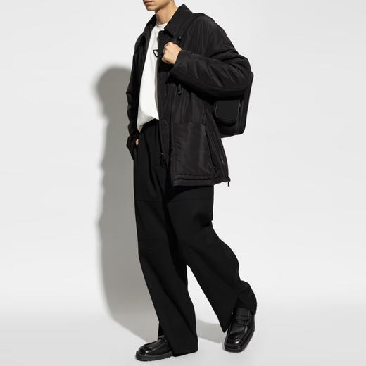 EMPORIO ARMANI 阿玛尼 男士拉链休闲棉服 黑色 6D1G7Q 1K74Z 0999 商品图3