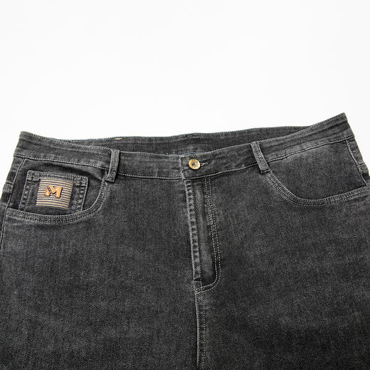 【新款DKP】大依优型大码锥形牛仔裤直筒长裤男舒适弹力休闲商务简约百搭加肥加大男装 商品图3