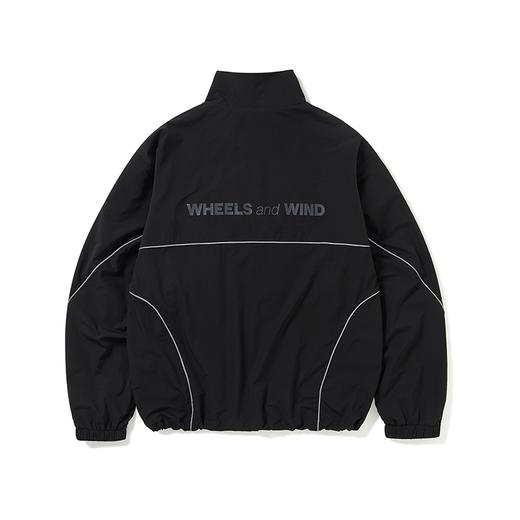 WHEELS and WIND 男女款 机能性反光嵌条运动立领外套 商品图4